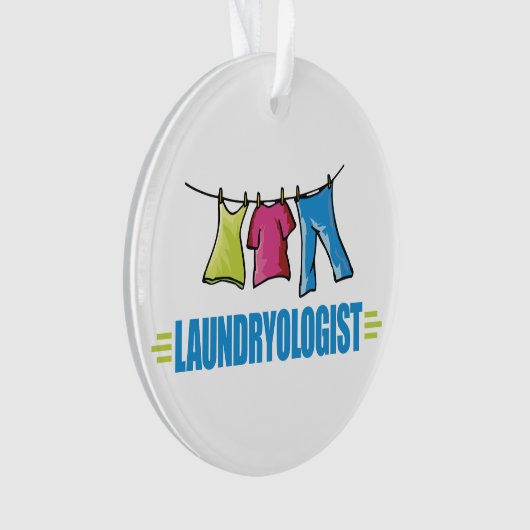 Funny I Love Laundry Ornament (voorkant)