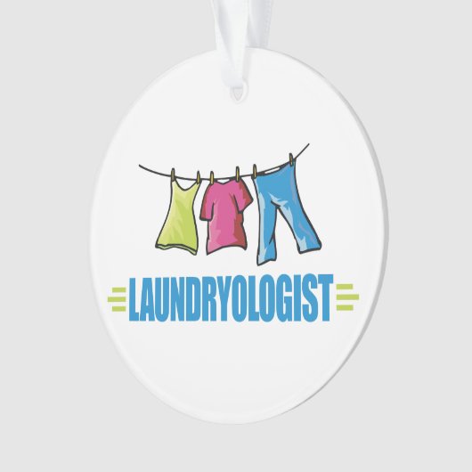 Funny I Love Laundry Ornament (voorkant)