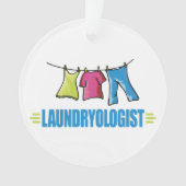 Funny I Love Laundry Ornament (voorkant)