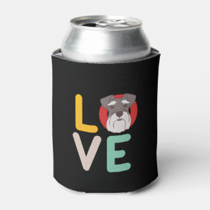 Funny I Love Miniature Schnauzer I Heart Hondenlie Blikjeskoeler