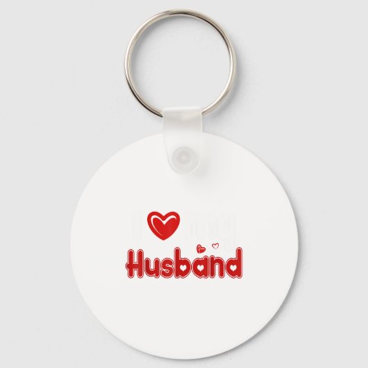 Funny I Love My Husband  Sleutelhanger (Voorkant)