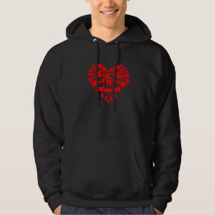 Funny I Love My Koeien Lovers Farmers Hearts Valen Hoodie