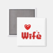 Funny I Love My Wife  Magneet (Voorkant / Achterkant)