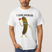 Funny I Love Pickle Cartoon T-shirt (Voorkant)