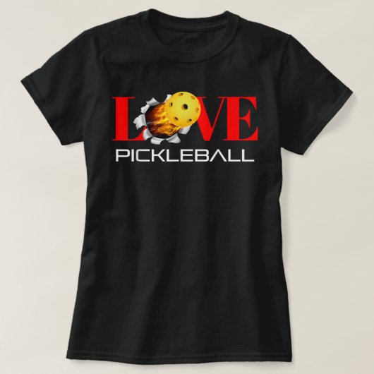 Funny I Love Pickleball 391 T-shirt (Design voorkant)