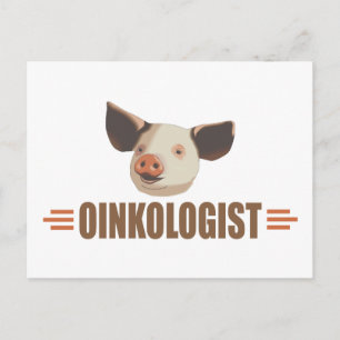 Funny I Love Pigs Briefkaart