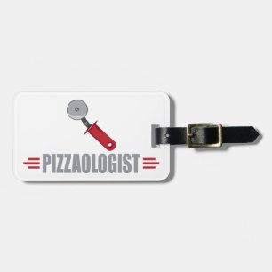 Funny I Love Pizzas Bagagelabel