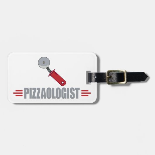 Funny I Love Pizzas Bagagelabel (Voorkant horizontaal)