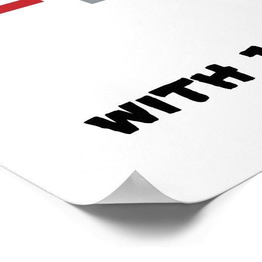 Funny I Love Pizzas Poster (Hoek)