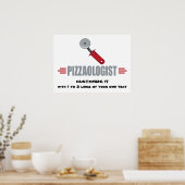 Funny I Love Pizzas Poster (Keuken)