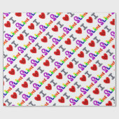 Funny I Love Slime Art Cadeaupapier (Vlak)