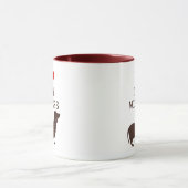 Funny I Love Tiny Wiener Dachshund Mok (Midden)