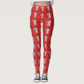 Funny I Love USA Logo-model Leggings (Voorkant)