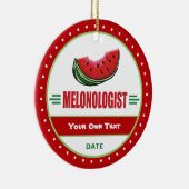 Funny I Love Watermelon Keramisch Ornament (Rechts)