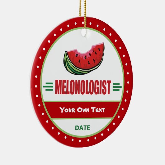 Funny I Love Watermelon Keramisch Ornament (Rechts)