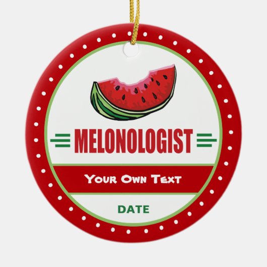 Funny I Love Watermelon Keramisch Ornament (Voorkant)