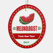 Funny I Love Watermelon Keramisch Ornament (Links)