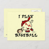 Funny I Play Baseball Tshirts and Gifts Briefkaart (Voorkant / Achterkant)