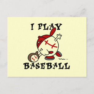 Funny I Play Baseball Tshirts and Gifts Briefkaart
