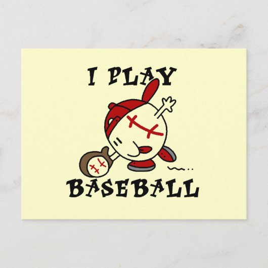 Funny I Play Baseball Tshirts and Gifts Briefkaart (Voorkant)