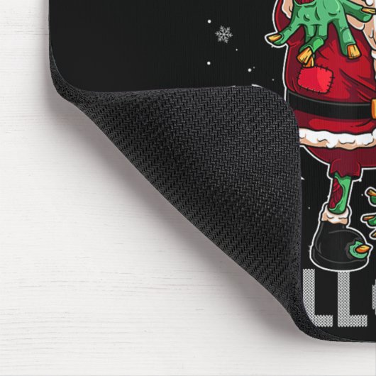 Funny I Prefer Halloween Santa Zombie Ugly Christm Muismat (Hoek)