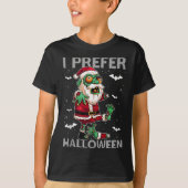 Funny I Prefer Halloween Santa Zombie Ugly Christm T-shirt (Voorkant)