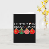 Funny I Put The D In Decorations Matching Couples Kaart (Gele Bloem)