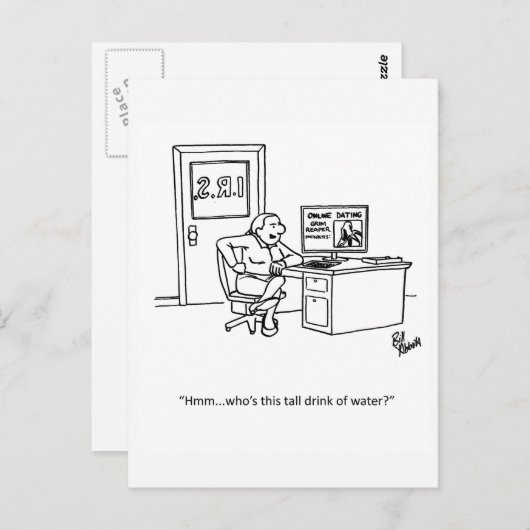 Funny I.R.S. Humor Briefkaart (Voorkant / Achterkant)