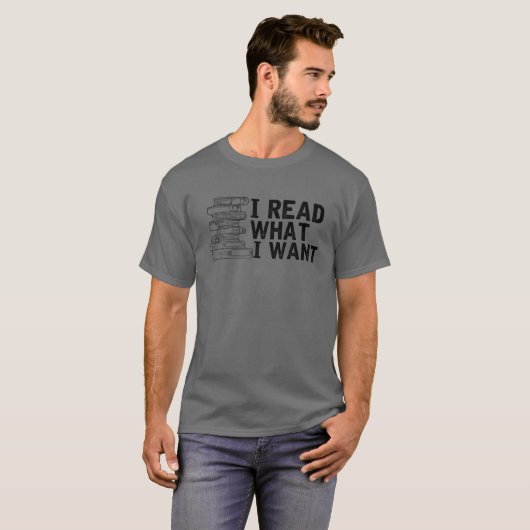 Funny I Read What I Want Banned Book Lovers' Appar T-shirt (Voorkant volledig)