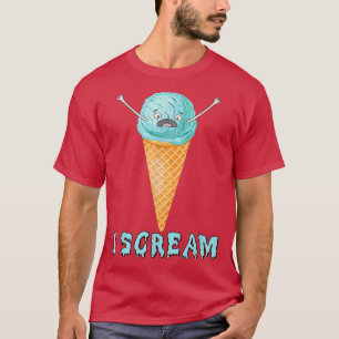 Funny I Scream Ice Cream Halloween Costume T-shirt
