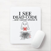 Funny I See Dead Code Programmer Mouse Pad Muismat (Met muis)