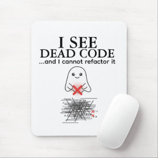 Funny I See Dead Code Programmer Mouse Pad Muismat