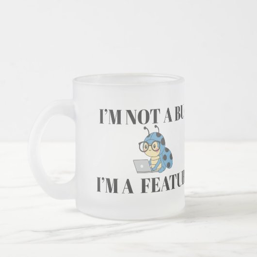 Funny I See Dead Code Programmer Mug Matglas Koffiemok (Links)