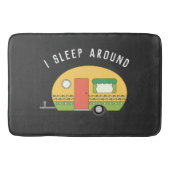 Funny I Sleep rond RV Camper Dark Badmat (Voorkant)