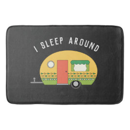 Funny I Sleep rond RV Camper Dark Badmat