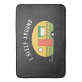 Funny I Sleep rond RV Camper Dark Badmat (Voorkant Verticaal)