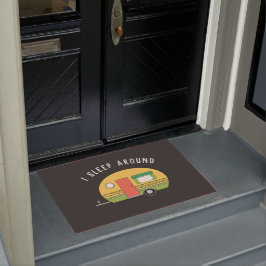 Funny I Sleep rond RV Camper Dark Deurmat