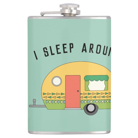 Funny I Sleep rond RV Camper Heupfles (Voorkant)