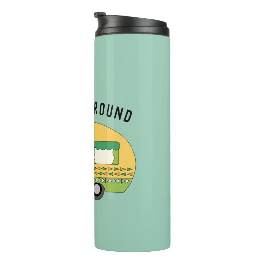 Funny I Sleep rond RV Camper Thermosbeker (Geroteerd rechts)