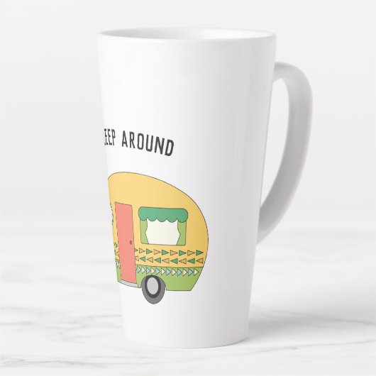 Funny I Sleep rond RV Latte Mok (Rechterhoek)