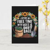 Funny I Spend My Free Time With Cute Ss Cute Sss A Kaart (Gele Bloem)