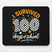 Funny I Survived 100 Days Of School Student Teache Muismat (Voorkant)