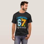 Funny I Survived 67 Days Of School Teacher Student T-shirt (Voorkant volledig)
