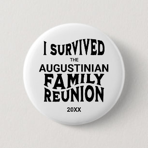 Funny I Survived Family Reunion Ronde Button 5,7 Cm