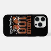 Funny I Tackled 100 Days School Football Kids iPhone Hoesje (Achterkant horizontaal)