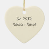 Funny I Tolerate You Heart - Sarcastic Christmas Keramisch Ornament (Achterkant)