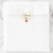 Funny I Tolerate You - Valentine's Day Love Humor Hart Sticker (Tas)