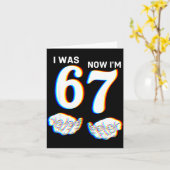 Funny I Was 6 Now I'm 7 Six Seven Meme 7 Year Old  Kaart (Gele Bloem)