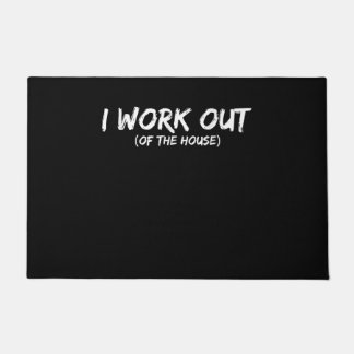 Funny I Workout Shirt for Gym Rats - Quarantine Deurmat