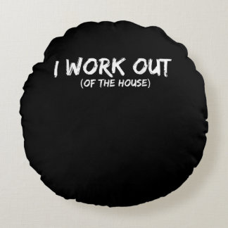 Funny I Workout Shirt for Gym Rats - Quarantine Rond Kussen
